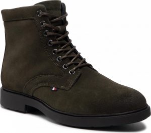 Tommy Hilfiger Elevated Rounded Suede Lace Boot FM0FM04185