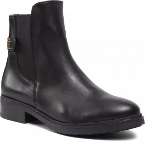 Tommy Hilfiger Th Leather Flat Boot FW0FW06749